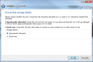 Virtual disk storage details